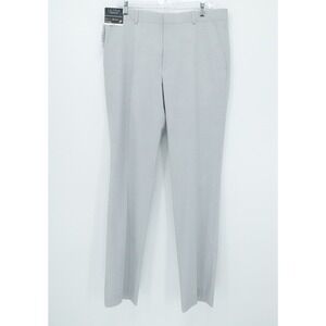 J‎ Ferrar Pants 34x34 Gray Slim Fit Ultra Comfort Dress Stretch Adjustec Casual